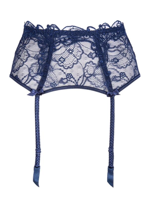 Lise Charmel Soir De Venise Suspender Belt in Bleu Venise
