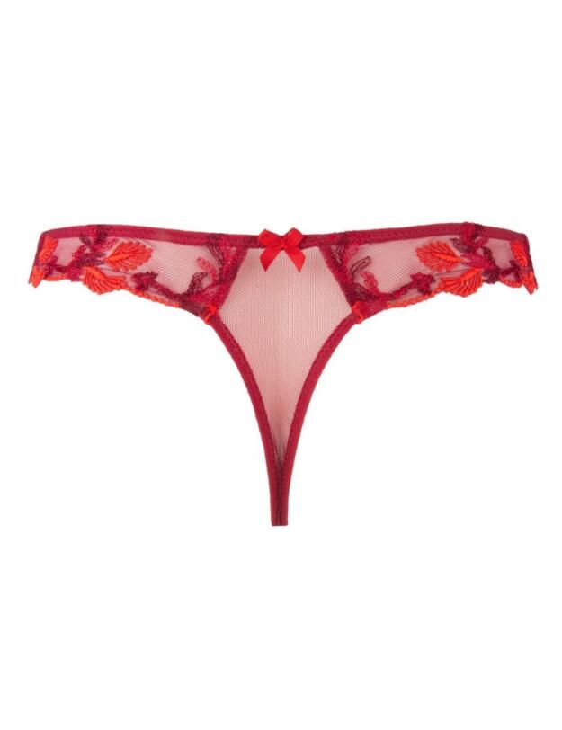 Lise Charmel Fleur Aphrodite Thong in Rouge Aphrodite