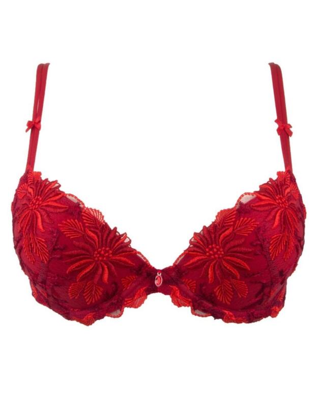Lise Charmel Fleur Aphrodite Contour Bra in Rouge Aphrodite