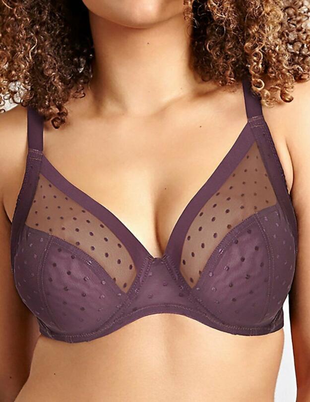 9866 Sculptresse by Panache Lula Plunge Bra - 9866 Rosehip