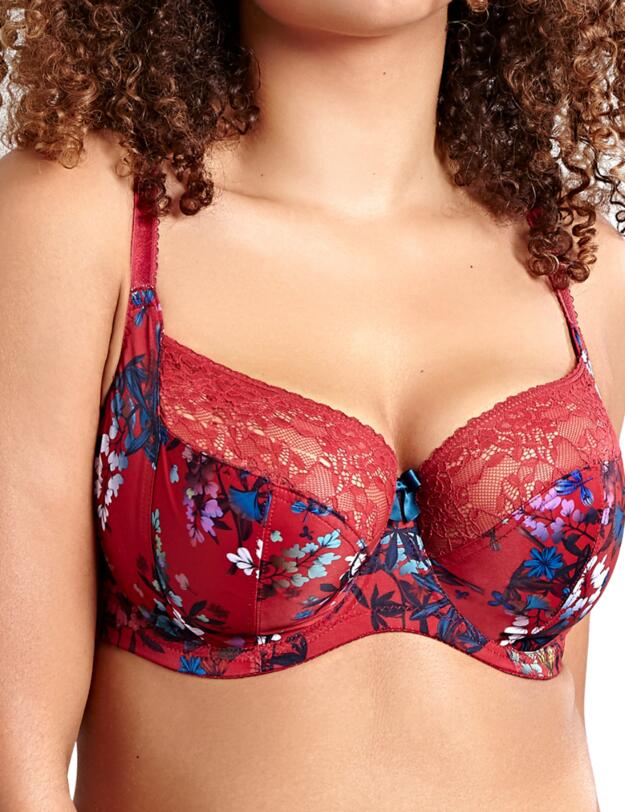  Sculptresse by Panache Chi Chi Balconnet Bra Red/Floral 