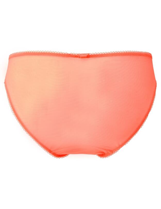 Gossard Superboost Lace Short in Neon Coral