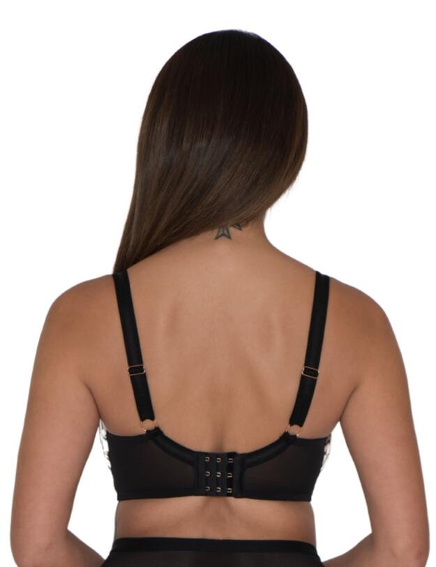 Scantilly by Curvy Kate Sex Education Balcony Bra in Black/Latte