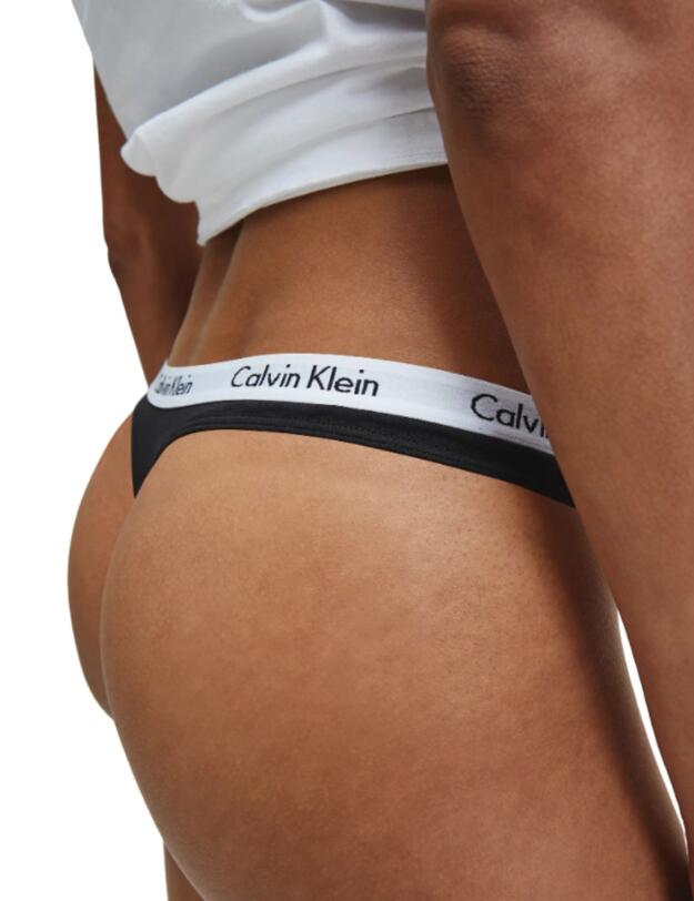 Calvin Klein Carousel Thong in Black
