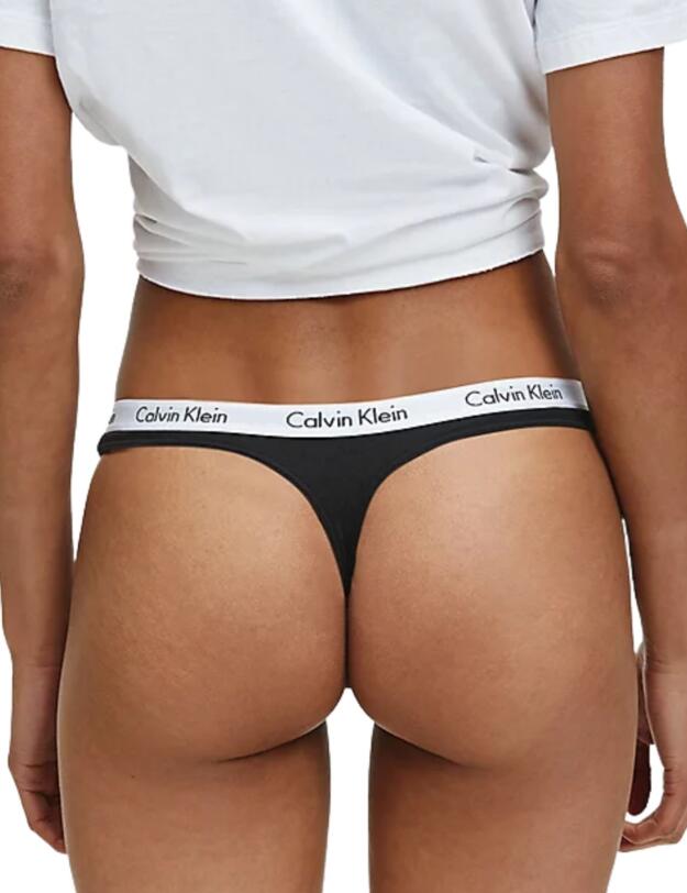 Calvin Klein Carousel Thong in Black