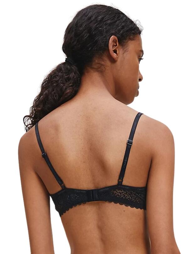 Calvin Klein CK Flirty Balcony Bra in Black