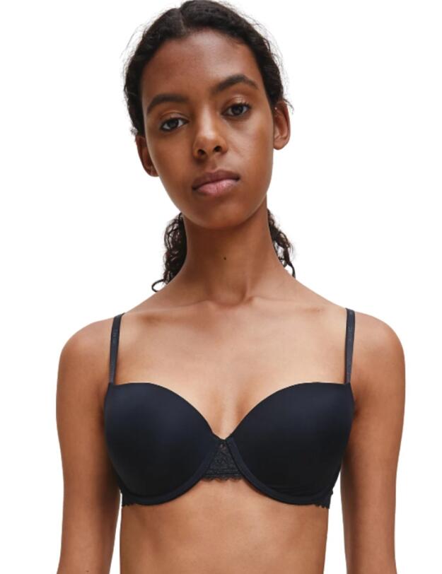 Calvin Klein CK Flirty Balcony Bra in Black