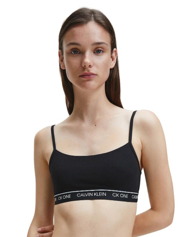 Calvin Klein CK One Cotton Bralette in Black