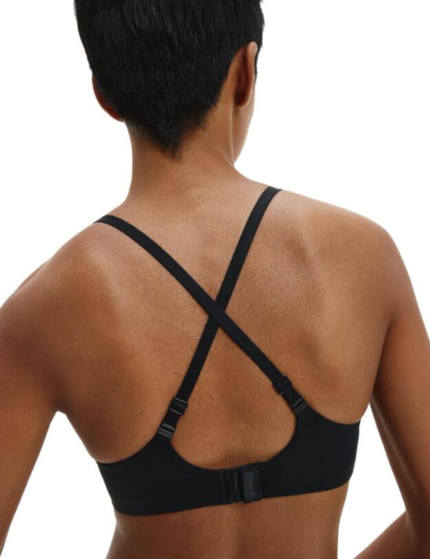 Calvin Klein CK Form Push-Up Plunge Bra in Black