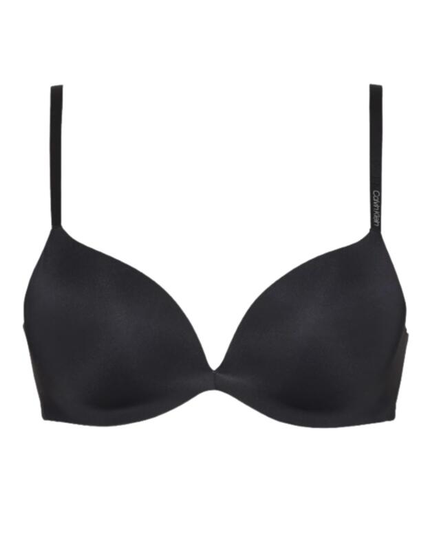 Calvin Klein CK Form Push-Up Plunge Bra in Black