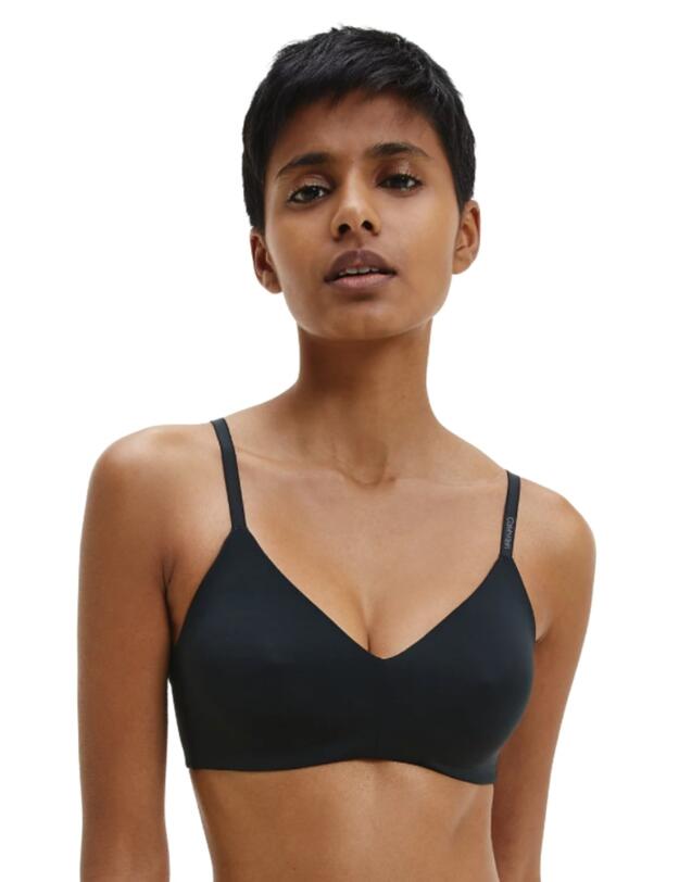 Calvin Klein CK Form Triangle Bra in Black
