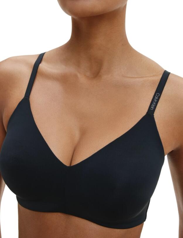 Calvin Klein CK Form Triangle Bra in Black