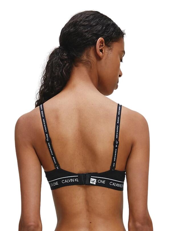 Calvin Klein CK One Cotton T-Shirt Bra in Black