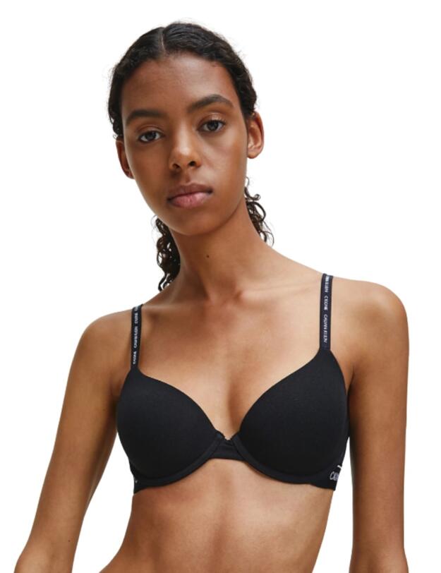 Calvin Klein CK One Cotton T-Shirt Bra in Black