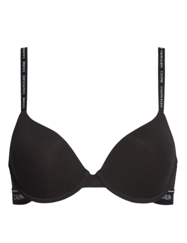 Calvin Klein CK One Cotton T-Shirt Bra in Black