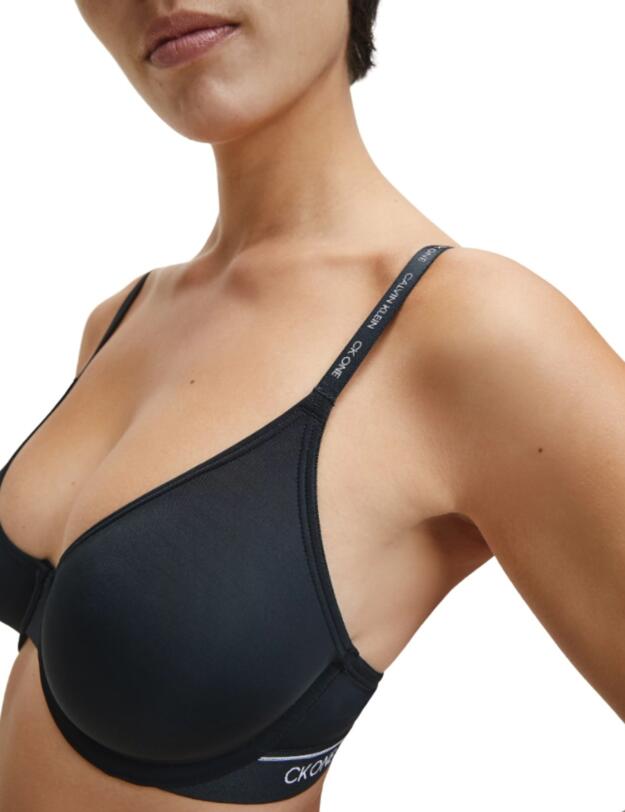 Calvin Klein CK One Micro T-Shirt Bra in Black