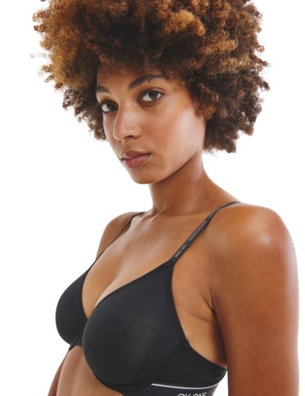 Calvin Klein CK One Micro T-Shirt Bra in Black