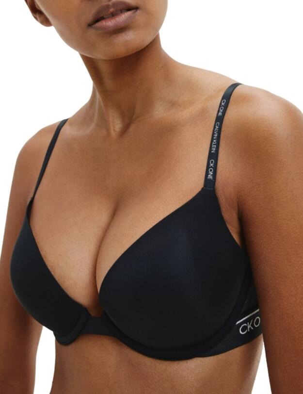 Calvin Klein CK One Micro Push-Up Bra in Black