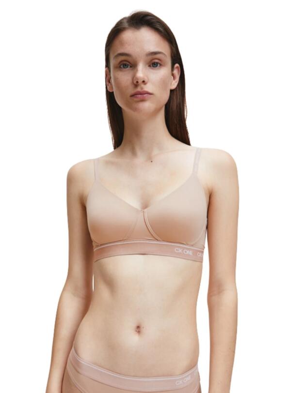 Calvin Klein CK One Micro Bralette in Honey Almond