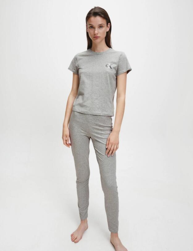 Calvin Klein CK One Lounge Crew Neck T-Shirt in Grey Heather