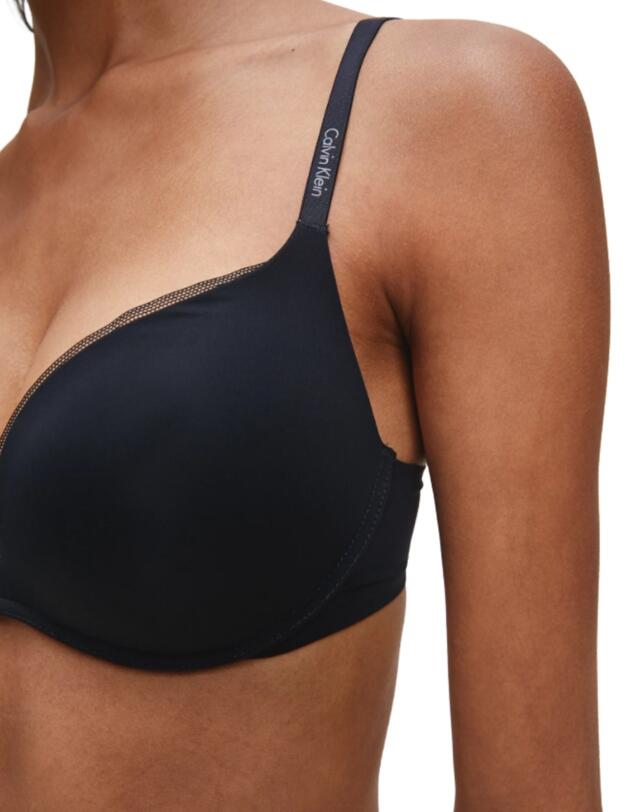 Calvin Klein CK Sculpted Plunge Push-Up Bra in Black