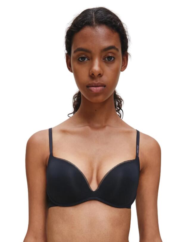 Calvin Klein CK Sculpted Plunge Push-Up Bra in Black