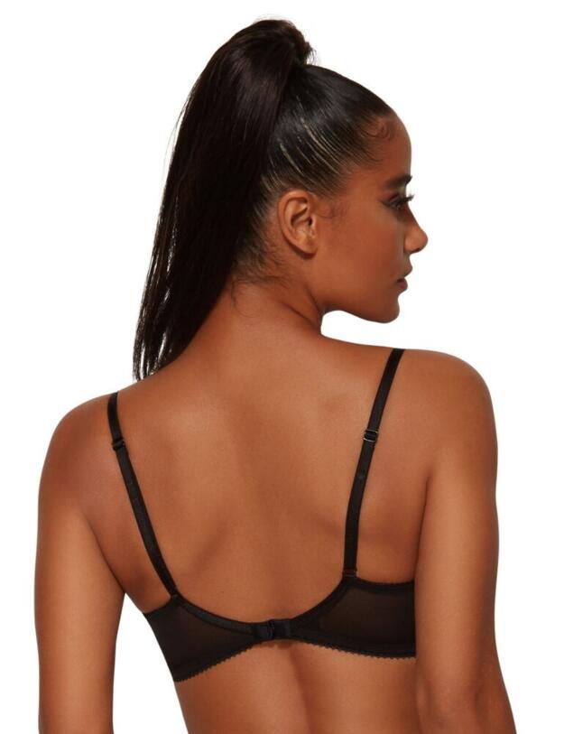 Gossard Swirl Padded Plunge Bra Black 