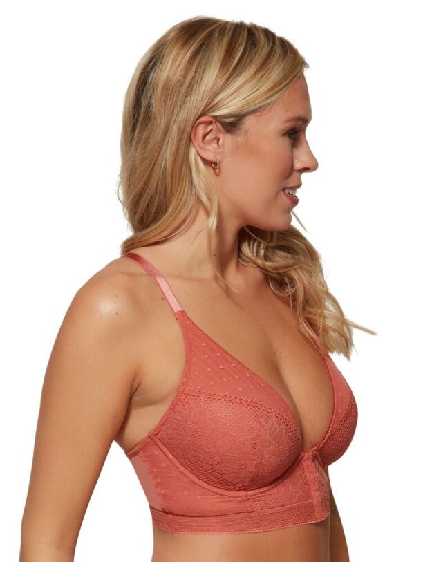 Gossard Boho Lace Bralette Dusty Cedar 