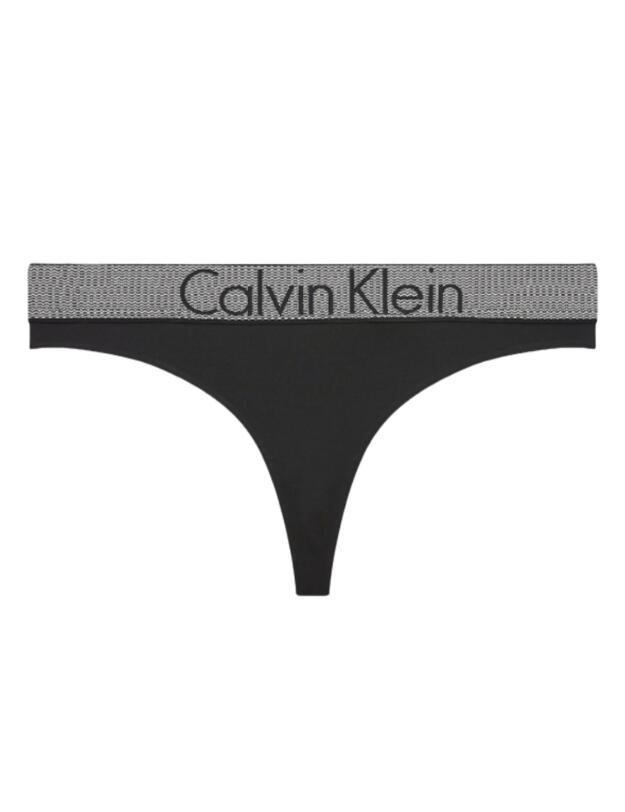 Calvin Klein Customised Stretch Thong in Black