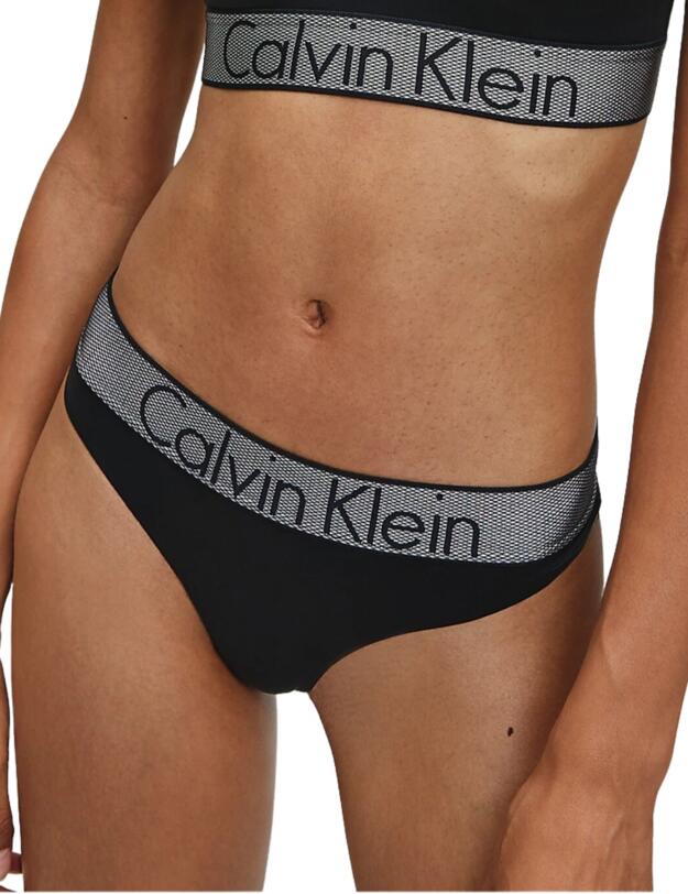 Calvin Klein Customised Stretch Thong in Black