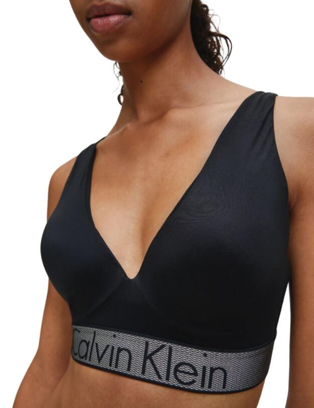 Calvin Klein Customised Stretch Push-Up Plunge Bra in Black