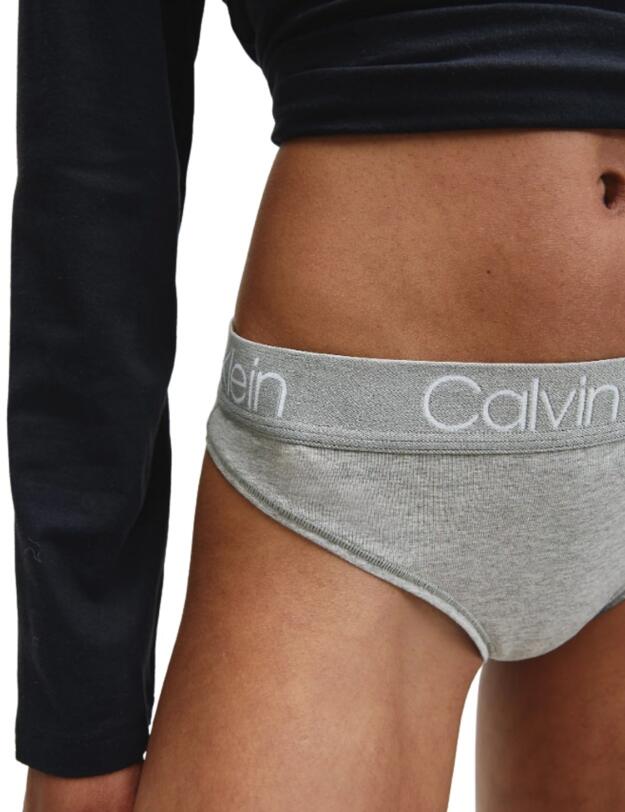 Calvin Klein Body Cotton Tanga in Grey Heather