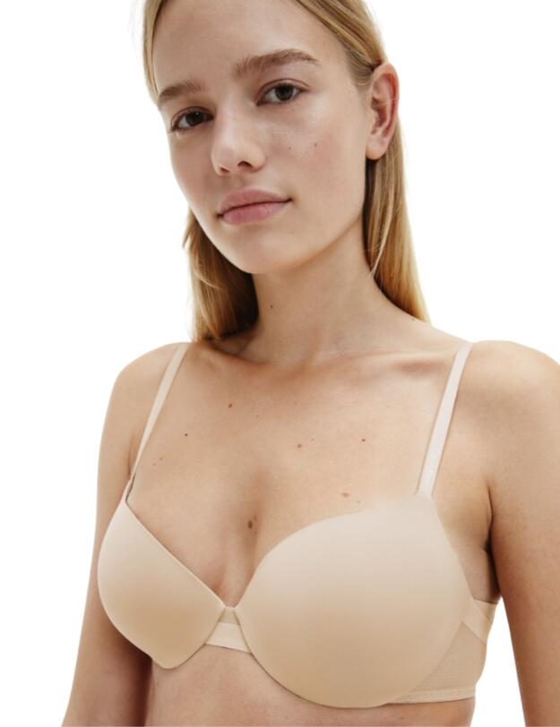 Calvin Klein CK Sculpted T-Shirt Bra in Bare