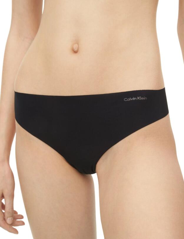 Calvin Klein Invisibles Thong in Black