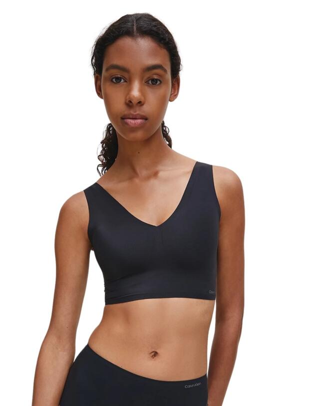 Calvin Klein Invisibles V-Neck Bralette in Black