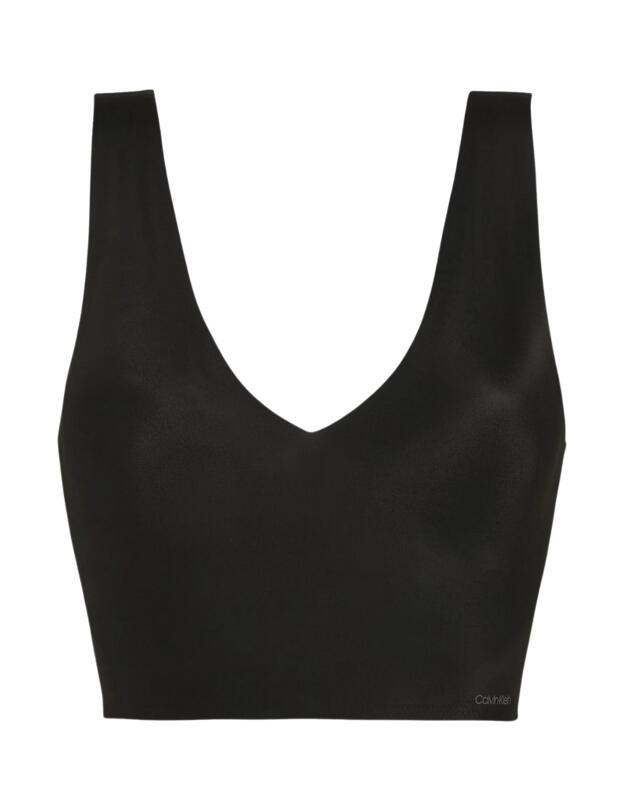 Calvin Klein Invisibles V-Neck Bralette in Black