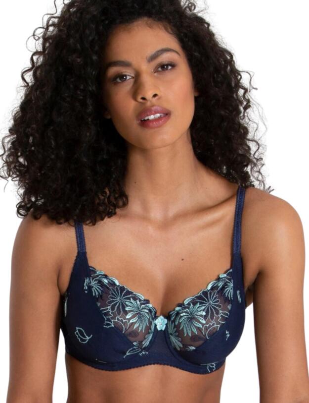 Pour Moi St Tropez Full Cup Bra Navy/Aqua 