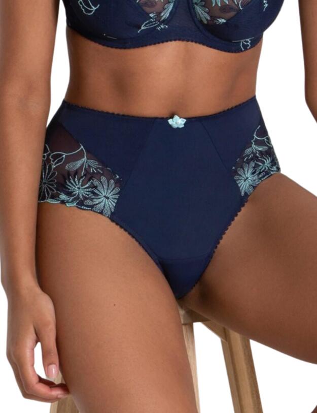 Pour Moi St Tropez High Waist Navy/Aqua 