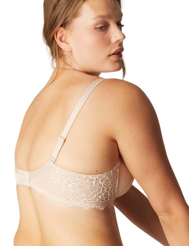 Simone Perele Caresse Plunge Bra in Skin Rose