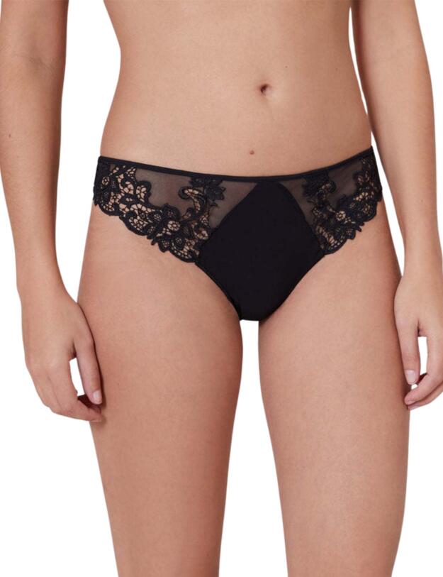 Simone Perele Saga Thong in Black