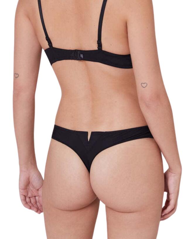 Simone Perele Saga Thong in Black