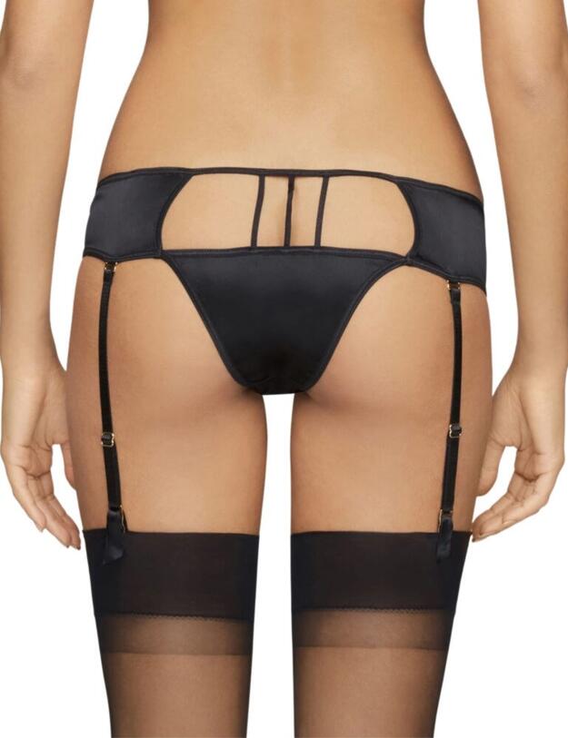 Coco De Mer Sylph Suspender Knicker Black 