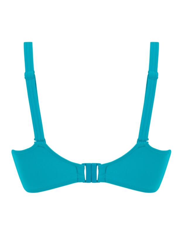 Curvy Kate Sheer Class Balcony Bikini Top in Turquoise