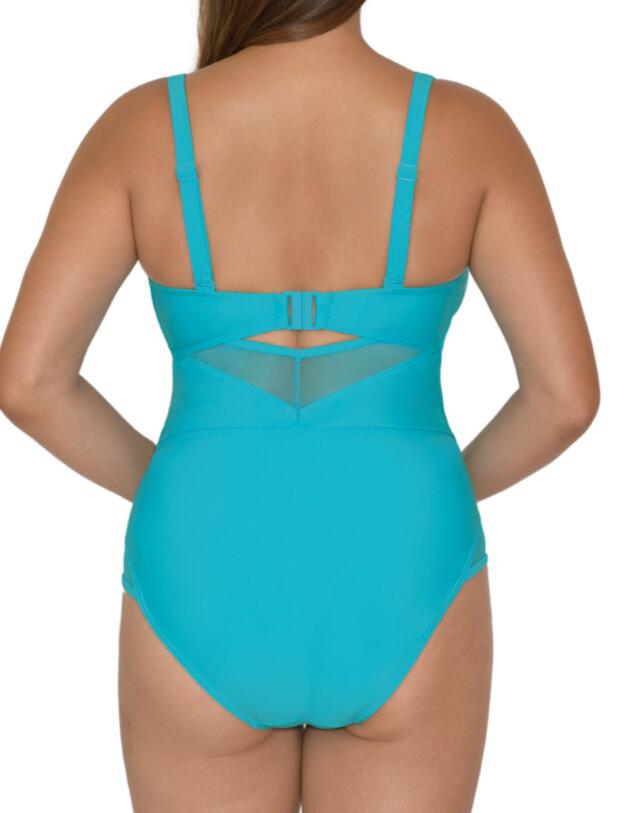 Curvy Kate Sheer Class Swimsuit in Turquoise