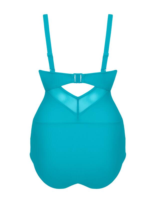 Curvy Kate Sheer Class Swimsuit in Turquoise