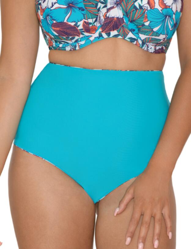 Curvy Kate Hibiscus Reversible Bikini Brief in Print Mix