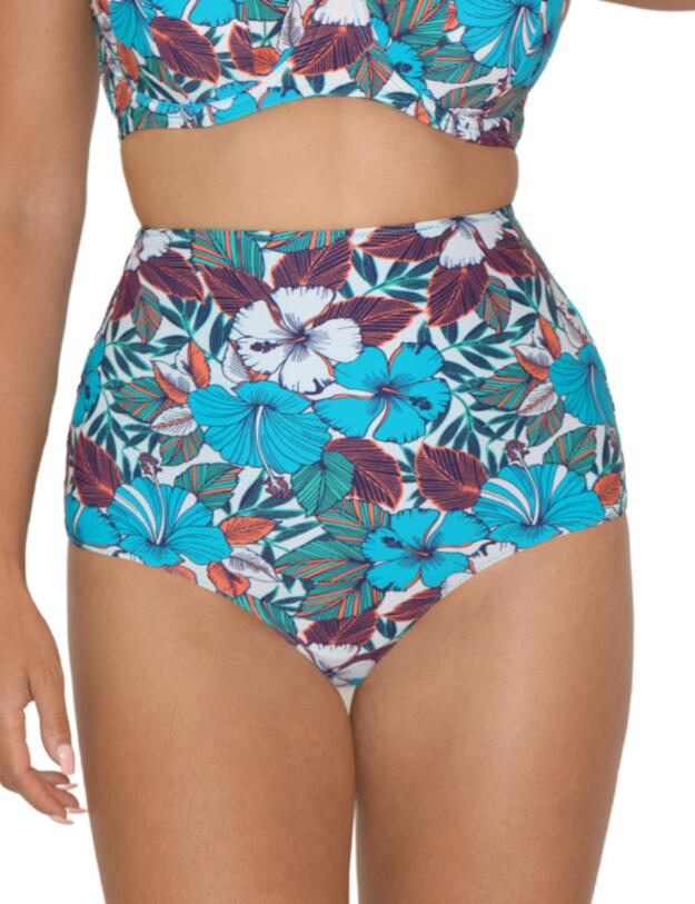 Curvy Kate Hibiscus Reversible Bikini Brief in Print Mix