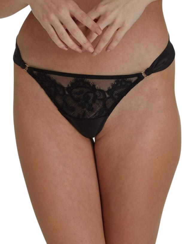 Playful Promises Annelise Lace Thong Black
