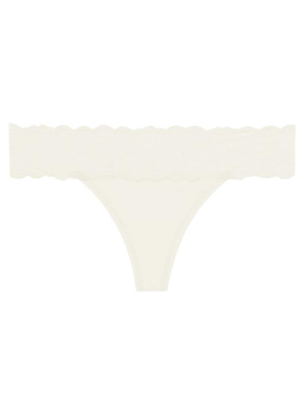 Calvin Klein Seductive Comfort Thong in Ivory