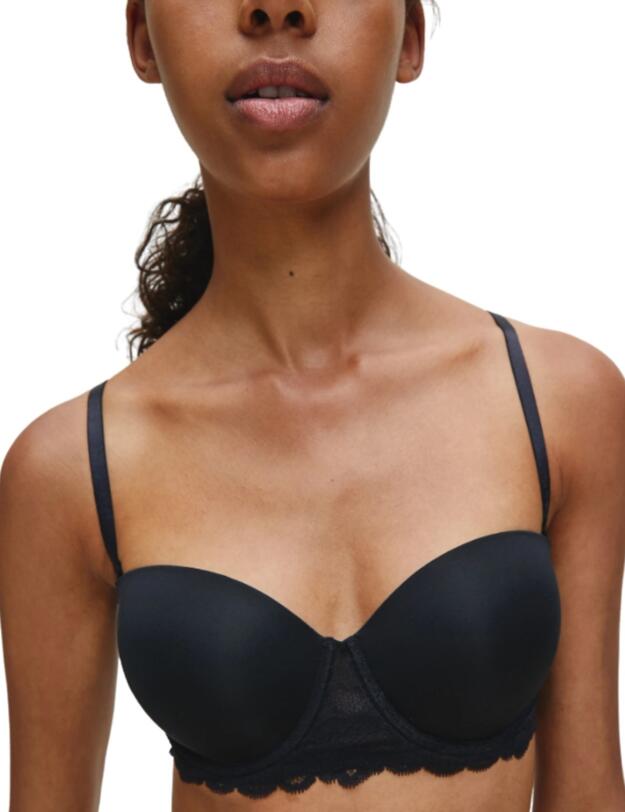 Calvin Klein Seductive Comfort Strapless Bra in Black